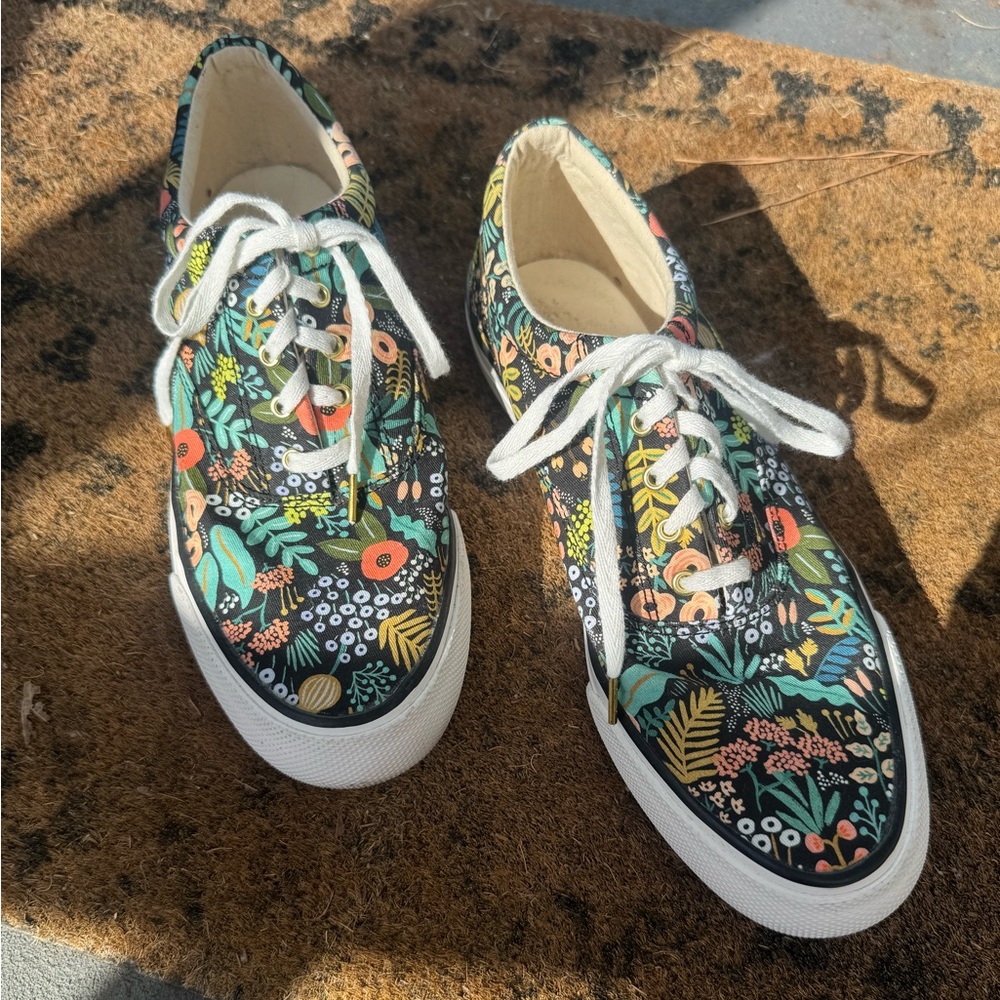 Keds Rifle Paper Floral Sneakers size 7.5